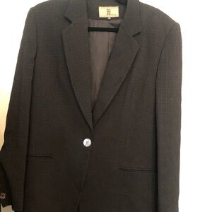 Irene van Ryb Black Wool blend Blazer Size 46